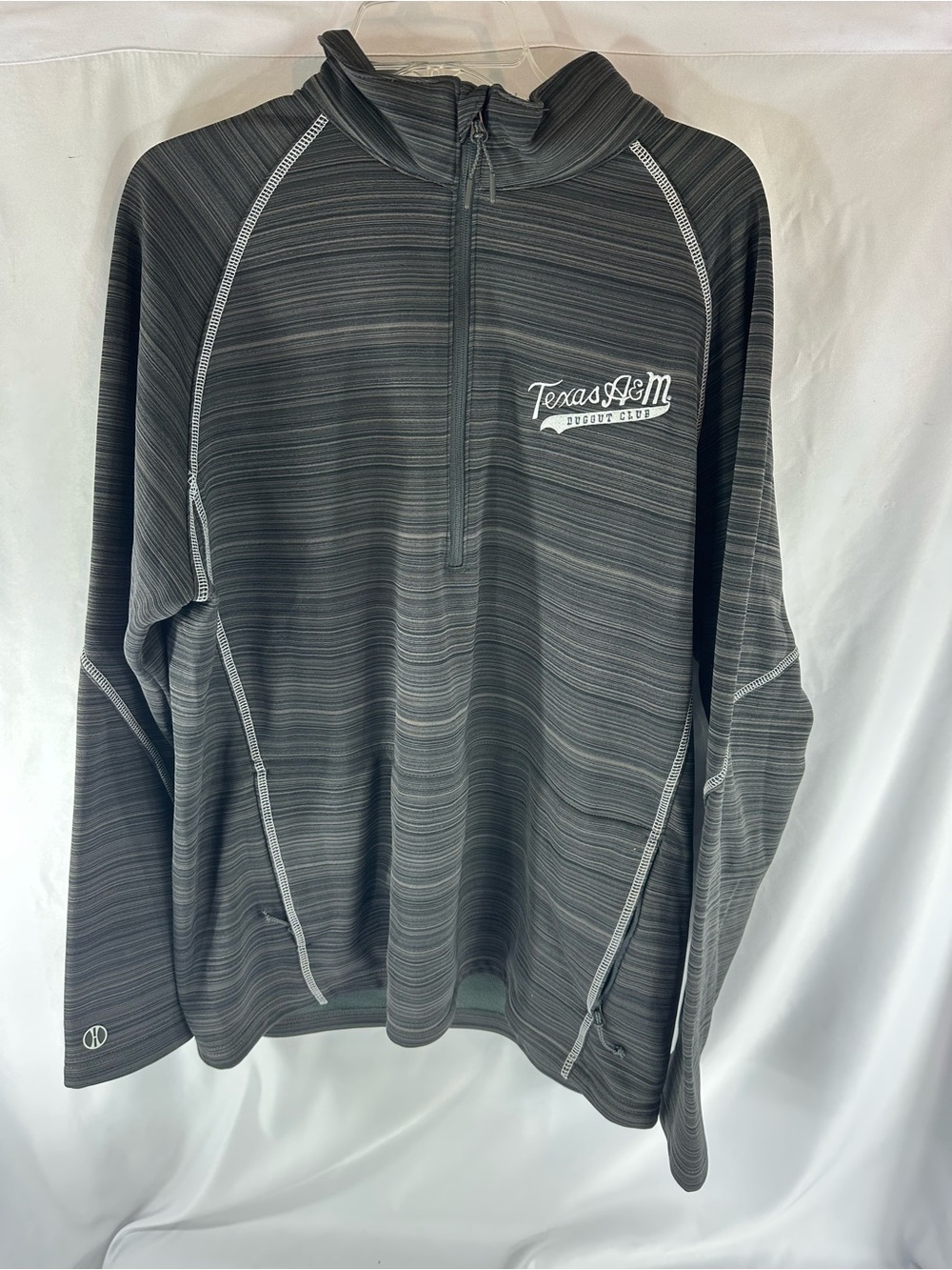 Texas A&M Baseball Dugout Club Holloway Quarter-Zip Pullover Men’s XL Gray